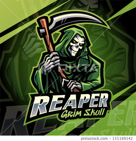 Reaper grimskull esport mascot logo design Reaper grimskull esport mascot logo design 131189142