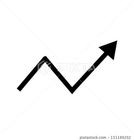 上下曲折箭頭的向量圖解 131189202