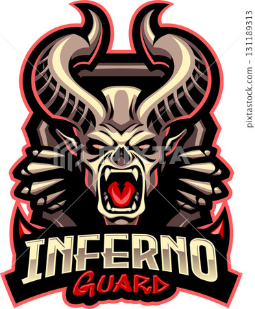 Inferno guard esport mascot 131189313