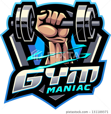 Gym maniac esport mascot Gym maniac esport mascot 131189371