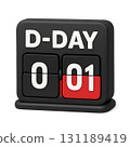D-DAY counter, countdown, schedule, target date, remaining days, countdown timer, anniversary, exam day, deadline, important date, event, start date, end date, time, date, prep time, elapsed days, day 131189419