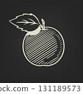 apple sketch black and white idea symbol 131189573