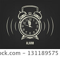 alarm clock to school sketch vector eps10 131189575