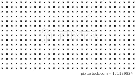 Cross stitch background pattern. Simple geometric x texture. Vector ornament for fabric or packaging design. Cross stitch background pattern. Simple geometric x texture. Vector ornament for fabric or packaging design. 131189824
