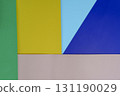 Abstract geometric background with colorful paper sections 131190029