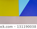 Abstract geometric background with colorful paper shapes 131190038