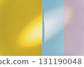 Abstract background with yellow, blue, and pink paper and light reflection 131190048