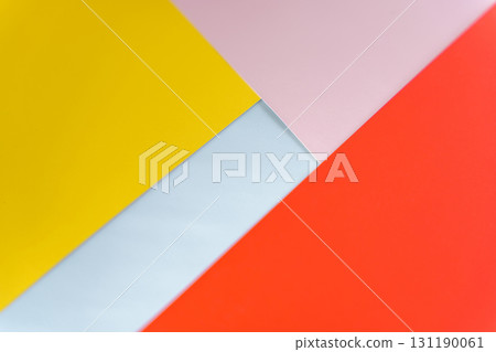 Abstract geometric background with colorful paper layers 131190061