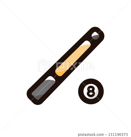 Billiards illustration icon (hobby, competition, sports material) 131190373