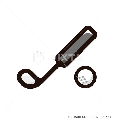 Golf illustration icon (hobby, competition, sports material) 131190374