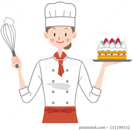 糕點師插畫蛋糕店 131190532