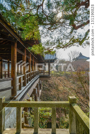 Tofukuji寺廟Tsutenbashi在冬天 Tofukuji寺廟Tsutenbashi在冬天 131190828