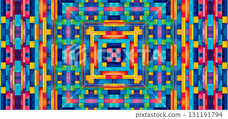 Background with bright colorful abstract pattern 131191794