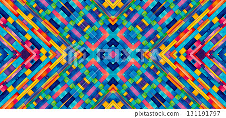Background with bright colorful abstract pattern 131191797