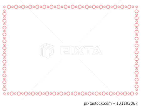 Pink round frame 131192067