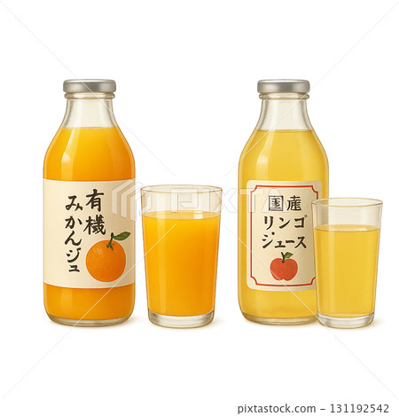 橘子汁和蘋果汁 131192542