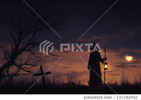 Halloween mystery concept, Generative AI 131192692