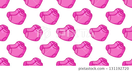 Seamless Pink Socks Pattern 131192720