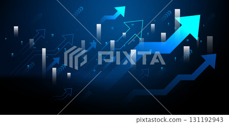business vector illustration design Stock market charts or Forex trading charts for business and finance ideas. 131192943