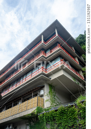 日本鳥取縣三朝溫泉的美麗古建築 131192987