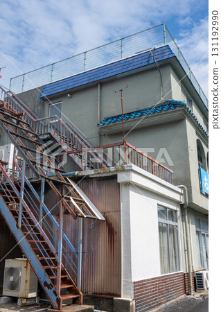 日本鳥取縣三朝溫泉的美麗古建築 日本鳥取縣三朝溫泉的美麗古建築 131192990