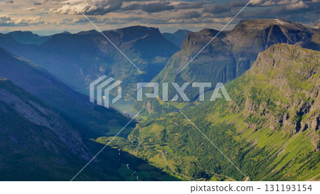 Geirangerfjord from Dalsnibba viewpoint, Norway Geirangerfjord from Dalsnibba viewpoint, Norway 131193154
