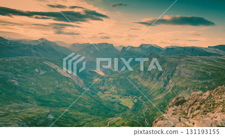 Geirangerfjord from Dalsnibba viewpoint, Norway Geirangerfjord from Dalsnibba viewpoint, Norway 131193155