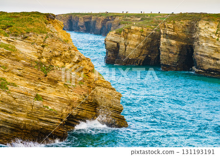 Cathedrals Beach in Galicia Spain. Cathedrals Beach in Galicia Spain. 131193191