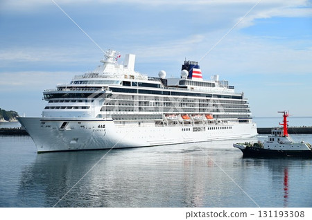 宮古港的早晨：豪華遊輪「飛鳥三號」抵達 131193308