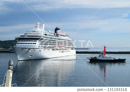 宮古港的早晨：豪華遊輪「飛鳥三號」抵達 131193318