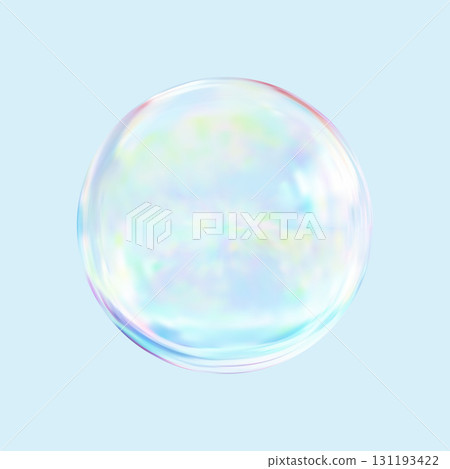 Realistic glossy glass ball.Abstract 3D light bubble with glare. Realistic glossy glass ball.Abstract 3D light bubble with glare. 131193422