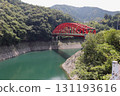 Lake Okutama and Minetani Bridge 131193616