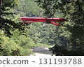 The red iron bridge in Hikawa Valley 131193788