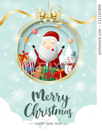 Hand-drawn style cute Nativity festival picture card, Nativity old man, Nativity tree, snowman, snowman, gift box material sheet Hand-drawn style cute Nativity festival picture card, Nativity old man, Nativity tree, snowman, snowman, gift box material sheet 131193806