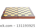 Empty chess board isolated on white background 131193925
