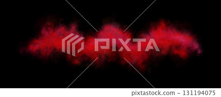 Red smoke wave with chaotic wavy shape on transparent background resembling mystical fire cloud or abstract magical energy flow Red smoke wave with chaotic wavy shape on transparent background resembling mystical fire cloud or abstract magical energy flow 131194075