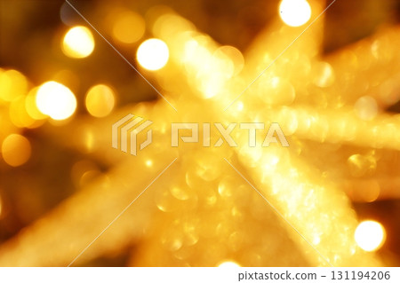 Sparkling gold Christmas background photo (blurred) 131194206