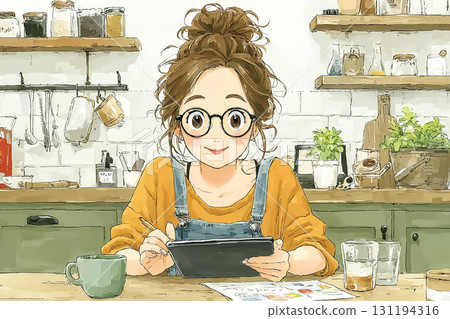 Miyu Series: Getting ready while having breakfast 131194316