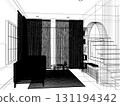 modern living room interior design, 3d rendering 131194342