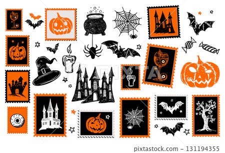 halloween, icon, set 131194355