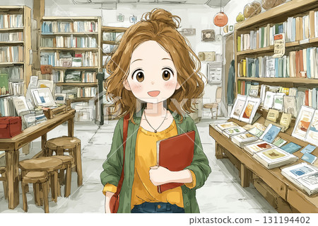 Miyu Series: A scene in the library where Miyu is instructing visitors to turn off unnecessary lights. 131194402