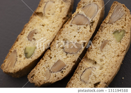 Delicious homemade biscotti sweets 131194588