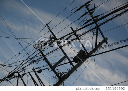 Power lines and poles 131194692