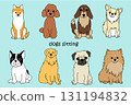 Set of dog illustrations 131194832