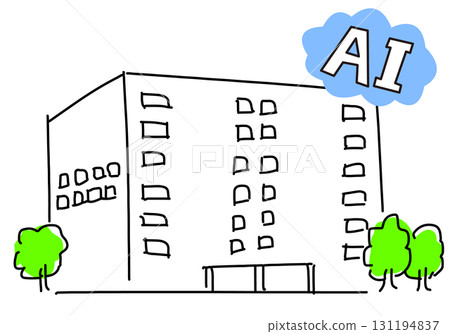 工廠自動化和效率圖像簡單線條畫 131194837