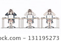 描繪勞動人民的壓力和煩惱的動畫插圖集 131195273