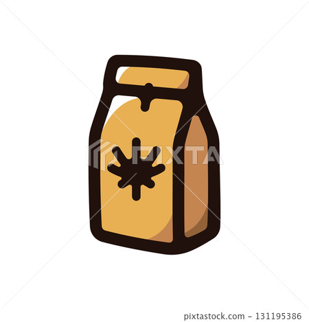 Marijuana shop bag illustration icon (drugs, cannabis, marijuana material) Marijuana shop bag illustration icon (drugs, cannabis, marijuana material) 131195386