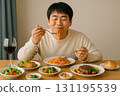 People who enjoy the autumn appetite 131195539