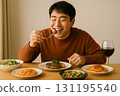 People who enjoy the autumn appetite 131195540
