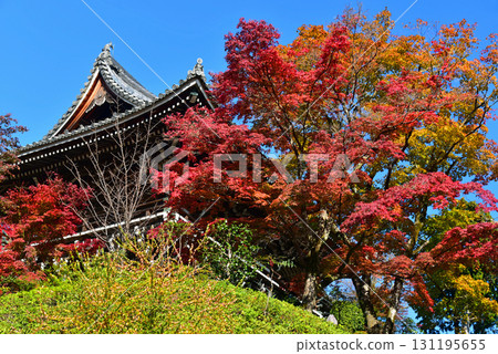 秋葉環繞的吉峰寺山門 131195655